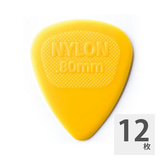 Jim Dunlop443R NYLON MIDI STD 0.80 ギターピック×12枚