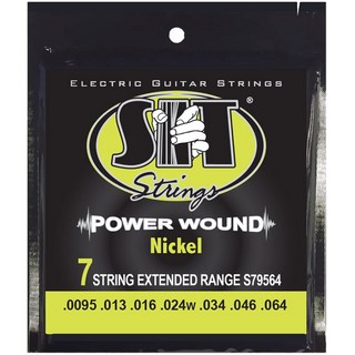 SIT Strings 【夏のボーナスセール】 S7-9564 POWER WOUND 7-STRING ELECTRIC GUITAR EXTENDED RANGE