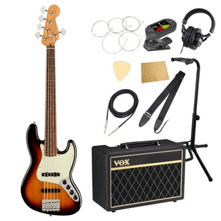 Fenderフェンダー Player Plus Jazz Bass V 3TSB 5弦エレキベース VOXアンプ付き 入門10点 初心者セット