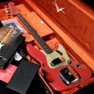 Fender Custom Shop Master Built 1962 Jazz Bass Relic Aged Fiesta Red / 3TS Painted Headcap by Jason Smith【渋谷店】