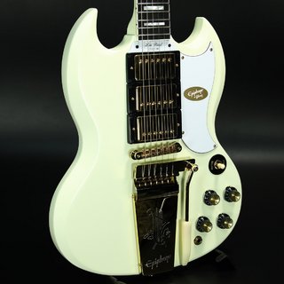 Epiphone Inspired by Gibson Custom 1963 Les Paul SG Custom w/Maestro Vibrola Classic White【名古屋栄店】