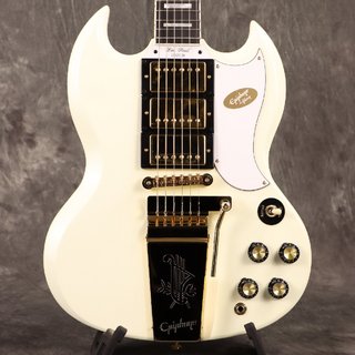 Epiphone Inspired by Gibson Custom 1963 Les Paul SG Custom with Maestro Vibrola Classic White [S/N 2407152738