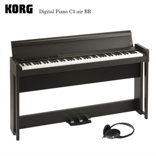 KORG【Bluetooth対応】コルグ 電子ピアノ C1-air ブラウン KORG C1-air BR