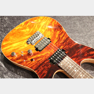 T's Guitars Custom Order DST-Pro24 5A Waterfall Burl/Alder Fire Breath #032818 【選定激杢トップ】【現地選定材】