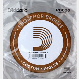 D'Addario ダダリオ PB026/Phosphor Bronze×5本 アコースティックギター バラ弦
