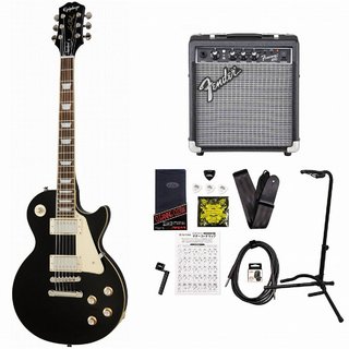 EpiphoneInspired by Gibson Les Paul Standard 60s Ebony エピフォン レスポール FenderFrontman10Gアンプ付属エレ