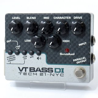 TECH21 SansAmp VT Bass DI (ベース用DI/プリアンプ)[100%アナログ・サンズアンプ技術搭載] テック21 【池袋店】