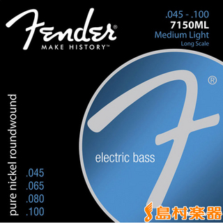 Fender7150ML ベース弦 ミディアムライトゲージ045-100073-7150-405