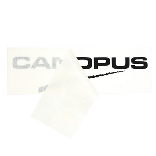 canopusカノウプス Logo Sticker 大 黒 デカール ロゴステッカー