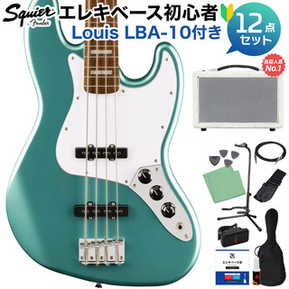 Squier by Fender AFF Active Jazz Bass MSF ベース 初心者12点セット 【Louisアンプ付】