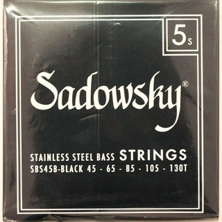 SadowskySBS45B Black ブラックラベル 5弦ベース弦×2セット