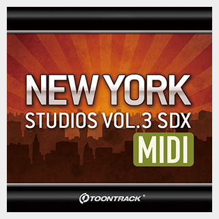 TOONTRACK DRUM MIDI - NEW YORK STUDIOS VOL.3