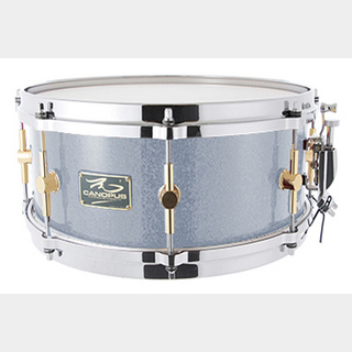canopus The Maple 6.5x13 Snare Drum Silver Spkl