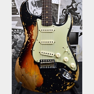 Fender Custom Shop ~Custom Collection~ 1963 Stratocaster Super Heavy Relic -Super Faded/Aged Black/3 Color Sunburst