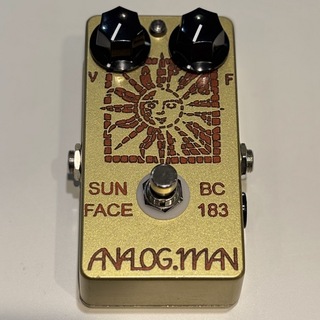 新品 Analogman Sunface Fuzz BC183 DCオプション Analog Man Sun Face Fuzzface fuzz pedal