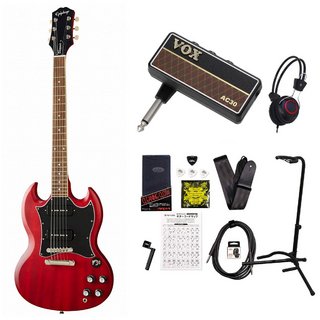 EpiphoneInspired by Gibson SG Classic Worn P-90 Worn Cherry エピフォン VOX Amplug2 AC30アンプ付属エレキギタ