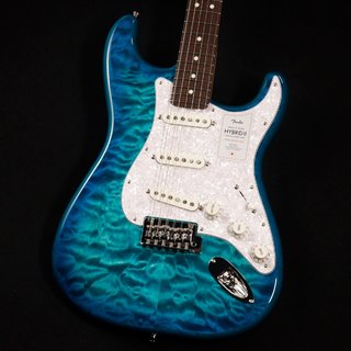 Fender 2024 Collection Made in Japan Hybrid II Stratocaster QMT Rosewood Fingerboard, Aquamarine ≪S/N:JD24