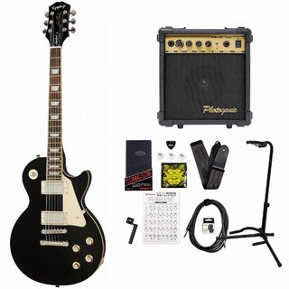 EpiphoneInspired by Gibson Les Paul Standard 60s Ebony エピフォン レスポール PG-10アンプ付属エレキギター初心