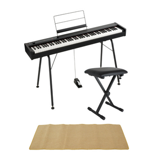 KORGコルグ D1 DIGITAL PIANO 電子ピアノ 純正スタンド/X型キーボードベンチ/ピアノマット(クリーム)付きセット