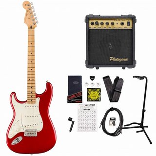 FenderPlayer Stratocaster Left Hand Maple Fingerboard Candy Apple Red [左利き用] PG-10アンプ付属エレキギタ