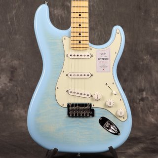 Fender2024 Collection Made in Japan Hybrid II Stratocaster Maple FB Flame Celeste Blue [限定モデル][S/N JD