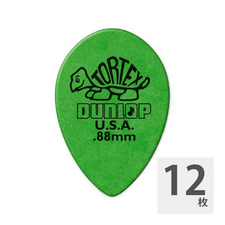 Jim Dunlop423R TORTEX SMALL TEAR DROP 0.88×12枚 ピック