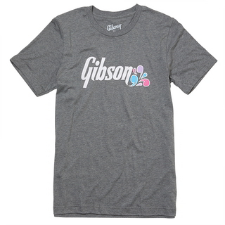 GibsonFloral Logo TEE Dark Gray Small GA-LC-FLRTSM