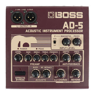 BOSS 【中古】 アコーステックギター用プリアンプ DI BOSS AD-5 コーラス リバーブ搭載 ダイレクトボックス