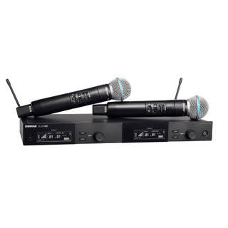 Shure SLXD24D/B58 SLXD2/B58Aハンドヘルド型送信機2台付属 デュアルワイヤレスシステム