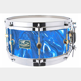 canopus The Maple 6.5x12 Snare Drum Blue Satin