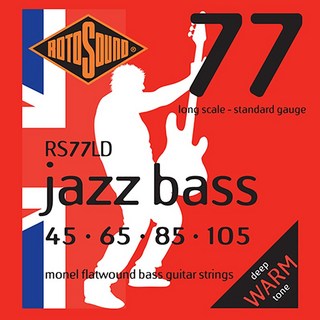 ROTOSOUND RS77LD Jazz Bass [Monel Flatwound Bass Strings] (045-105)