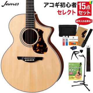 JamesJ-700/C NAT アコースティックギター セレクト15点セット 初心者セット エレアコ