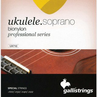 Galli StringsUX 710 Soprano Bionylon ウクレレ弦 .022-.040【WEBSHOP】