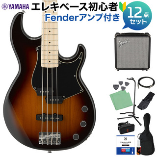 YAMAHA BB434M タバコブラウンサンバースト ベース 初心者12点セット 【Fenderアンプ付】