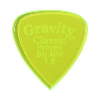 Gravity Guitar PicksClassic Pointed -Big Mini- GCPB15P 1.5mm Fluorescent Green ピック