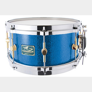 canopus The Maple 6.5x12 Snare Drum Blue Spkl