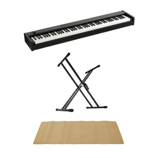 KORG コルグ D1 DIGITAL PIANO 電子ピアノ X型スタンド ピアノマット(クリーム)付きセット