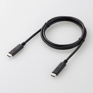 ELECOM U2C-CC5P10NBK USB2.0ケーブル Type-C-TypeC PD対応 5A出力 1.0m