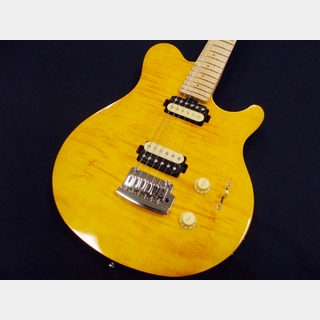 Sterling by MUSIC MAN Axis Flame Maple AX3FM  Trans Gold