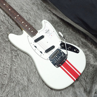 Fender 2023 Collection Made in Japan Traditional 60s Mustang RW Olympic White with Red Competition