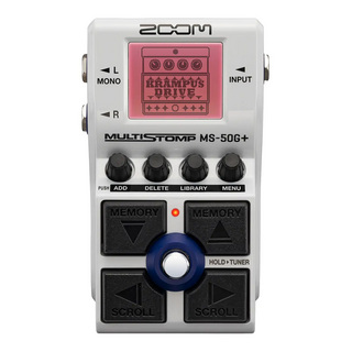 ZOOM MS-50G+ MultiStomp 【送料無料!】【1台で100エフェクトを搭載したマルチなストンプボックス】