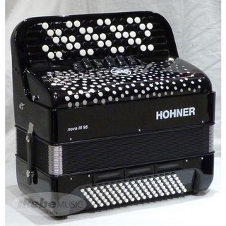 HohnerNova III 96 BLK【カラー：ブラック】【クロマチックアコーディオン・カラー：ブラック】