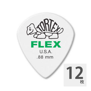 Jim Dunlop FLEXJazz3XL Tortex Flex Jazz III XL 466 0.88mm ギターピック×12枚