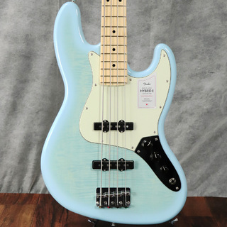 Fender2024 Collection Made in Japan Hybrid II Jazz Bass Maple Fingerboard Flame Celeste Blue  【梅田店】