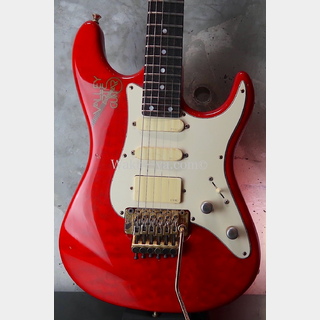Valley Arts Custom Pro -USA / One Piece Maple 1990 / Trans Red