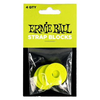 ERNIE BALL5622 STRAP BLOCKS 4PK GREEN ゴム製 ストラップブロック グリーン 4個入り