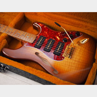 WARMOTH Custom "P-270" Stratocaster Thinline - Chocolate Sunburst