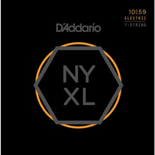 D'Addario NYXL Series 7-String Electric Guitar Strings [NYXL1059 Regular Light, 10-59]