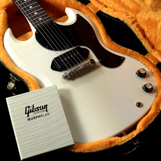 Gibson Custom Shop Murphy Lab 1963 SG Junior Lightning Bar Ultra Light Aged Polaris White(重量:2.74kg)【渋谷店】