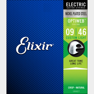 Elixir＃19027 OPTIWEB Custom Light 09-46 エレキギター弦 エリクサー【福岡パルコ店】